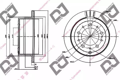 Тормозной диск DJ PARTS BD1027